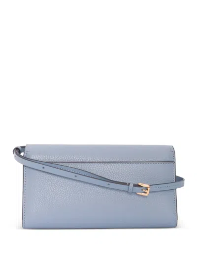Michael Kors Small Jet Set Clutch Bag In Blue