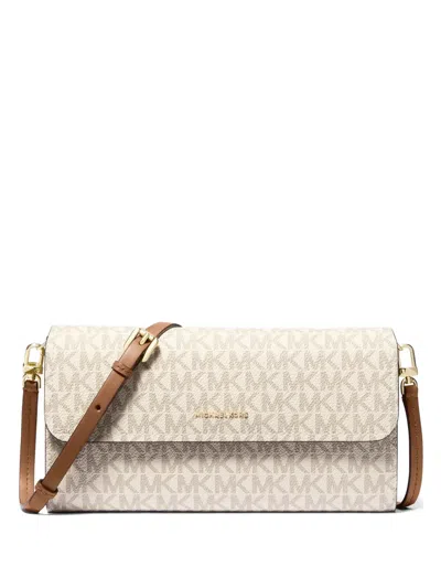 Michael Kors Small Jet Set Cross Body Bag In Neutral