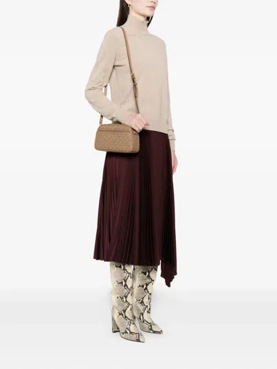 Michael Kors Small Jet Set Crossbody Bag In Brown