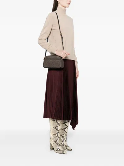 Michael Kors Small Jet Set Crossbody Bag In Brown