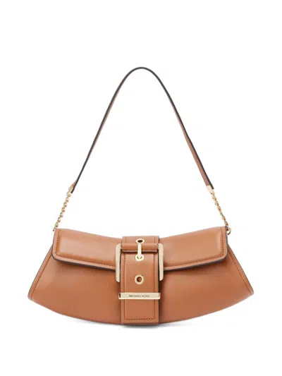 Michael Kors Small Leather Clutch Bag In Brown
