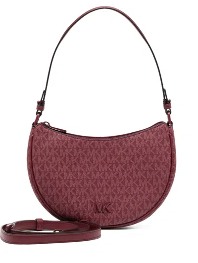 Michael Kors Small Leather Crossbody Bag In Red