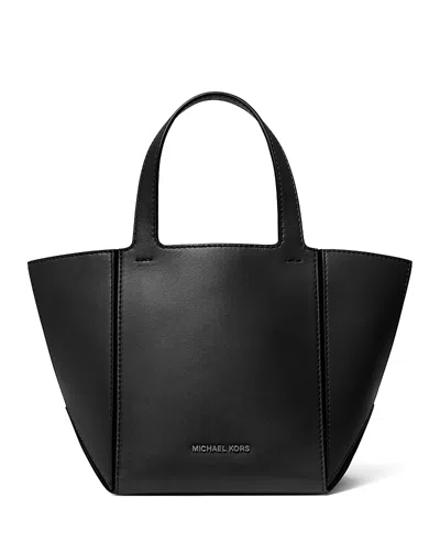 Michael Kors Small Leather Tote Bag In Black