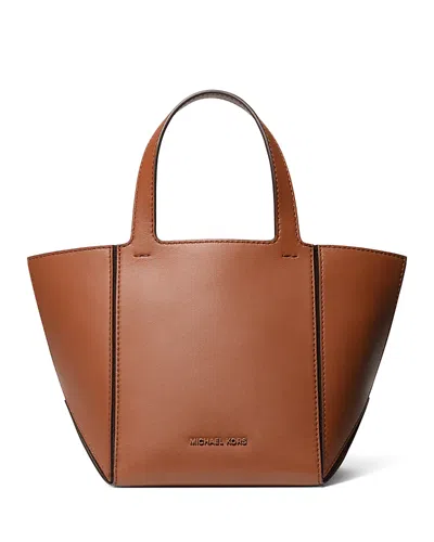 Michael Kors Small Leather Tote Bag In Luggage