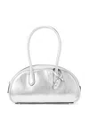 Michael Kors Michael  Lulu Small Handle Satchel In Silver