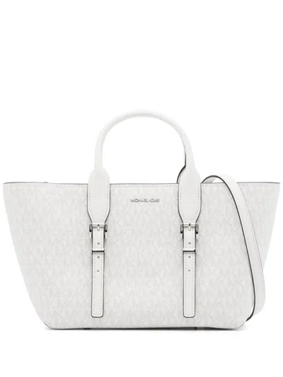 Michael Kors Small Moore Tote Bag In White
