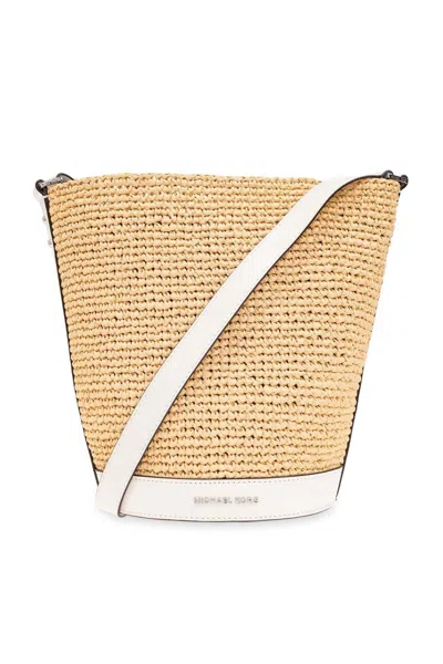 Michael Kors Small Open Top Townsend Bucket Bag In Ivory