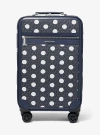 Michael Kors Small Polka Dot Signature Logo Suitcase In Blue