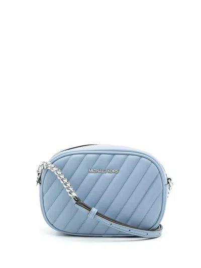Michael Kors Small Rose Quilted Bag In Blue