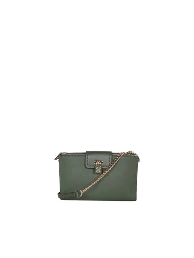 MICHAEL KORS MICHAEL KORS SMALL RUBY LEATHER SHOULDER BAG IN GREEN