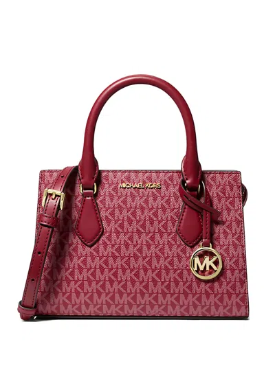 Michael Kors Small Sheila Zip-up Cross Body Bag In Red