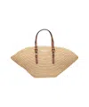MICHAEL KORS MICHAEL KORS SMALL STRAW SHOPPER 'ISA'