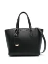 Michael Kors Taryn Shoulder Bag In Black Leather In Black