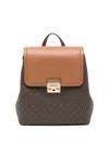 Michael Kors Small Tribeca Backpack In Brown
