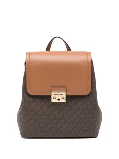 Michael Kors Small Tribeca Backpack In Brown