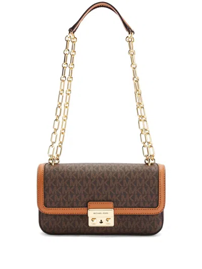 Michael Kors Extra-small Heather Shoulder Bag In Brown