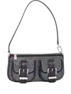 Michael Kors Small Zoe Embellished Shoulder Bag In Black