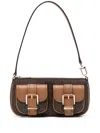 Michael Kors Small Zoe Pochette In Braun