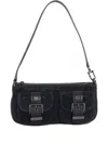 Michael Kors Small Zoe Suede Shoulder Bag In Black