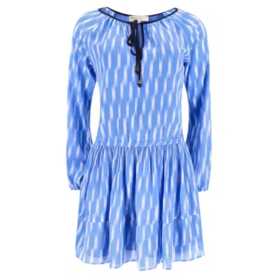 Pre-owned Michael Kors Smock Mini Dress In Blue