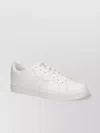 Michael Kors Smooth Grain Low-top Leather Sneakers In White