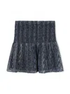 Michael Kors Snake-print Skirt In Blue