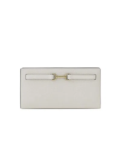 Michael Kors Snap Closure Wallet In Beige