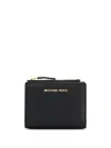 Michael Kors Snap Wallet With Zip Accessories In Black