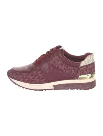 Pre-owned Michael Kors Sneakers In Burgundy