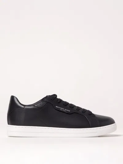 Michael Kors Keating Leather Sneaker In Black
