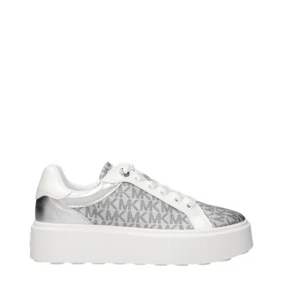 Michael Kors Sneakers Romey Women's Silver Fabric In Gray