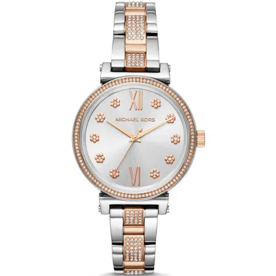 Michael Kors Sofie Mk3880 Women's Two-tone Silver-rose Gold 36mm Watch