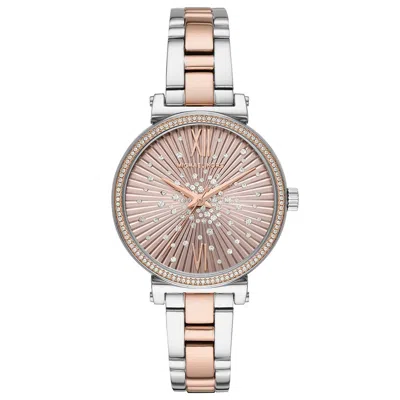 Michael Kors Sofie Mk3972 Women's Two-tone Quartz 36mm Watch In Gold