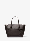 Michael Kors Sophia Hand-stitched Pebbled Leather Satchel