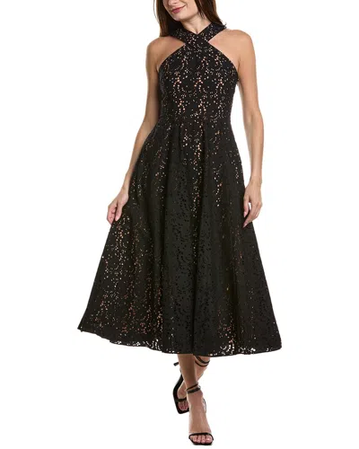 Michael Kors Spring Eyelet Silk-lined Midi Dress