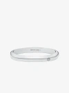 Michael Kors Square Bangle In Silver