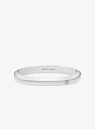 Michael Kors Square Bangle In Silver