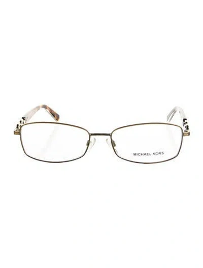 Pre-owned Michael Kors Square Eyeglasses In Brown