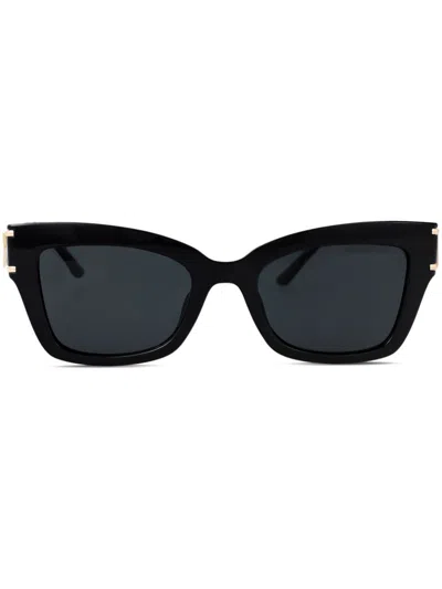 Michael Kors Black Injectate Sunglasses In Orange