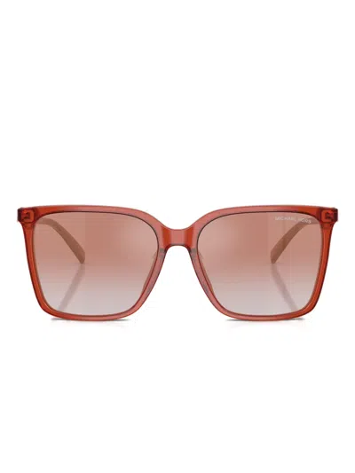 Michael Kors Square-frame Sunglasses In Burgundy