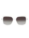Michael Kors Square-frame Sunglasses In White