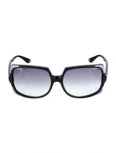 Pre-owned Michael Kors Square Gradient Sunglasses In Black