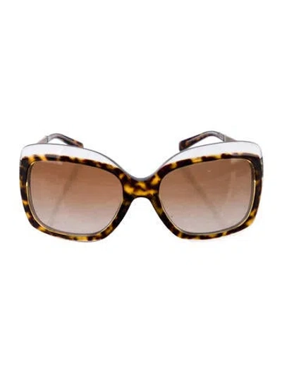 Pre-owned Michael Kors Square Gradient Sunglasses In Brown