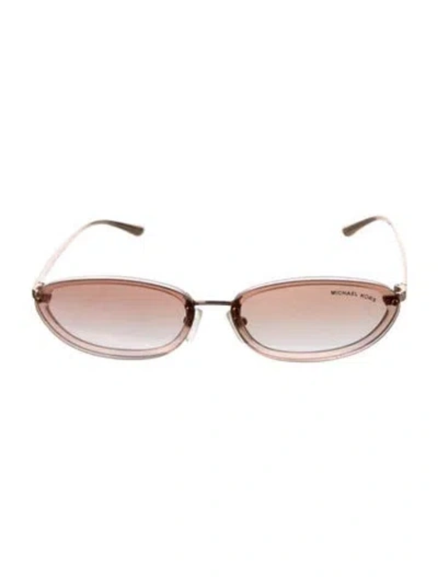 Pre-owned Michael Kors Square Gradient Sunglasses In Pink