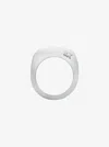 Michael Kors Square Ring In Silver