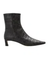 Michael Kors Square-toed Short Boots In Black