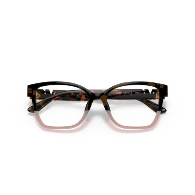 Michael Kors Square Tortoiseshell And Soft Pink Eyeglasses In White