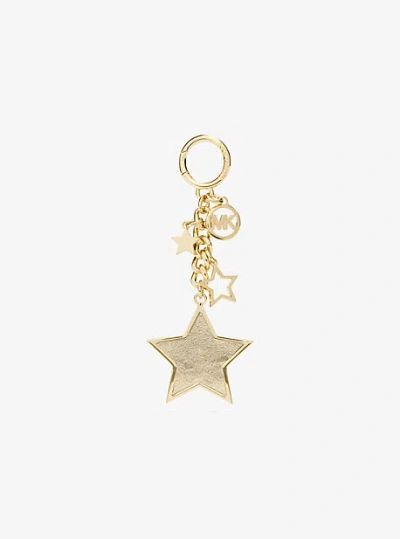 Michael Kors Star Bag Charm In Gold