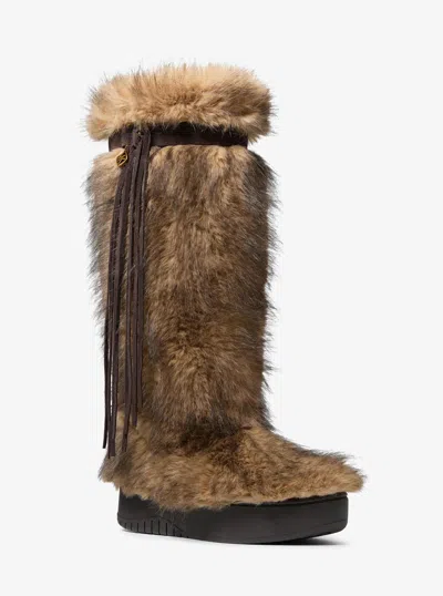 Michael Kors Starling Faux Fur Puffer Boot In Multi