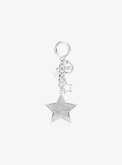 Michael Kors Stars Bag Charm In Silver